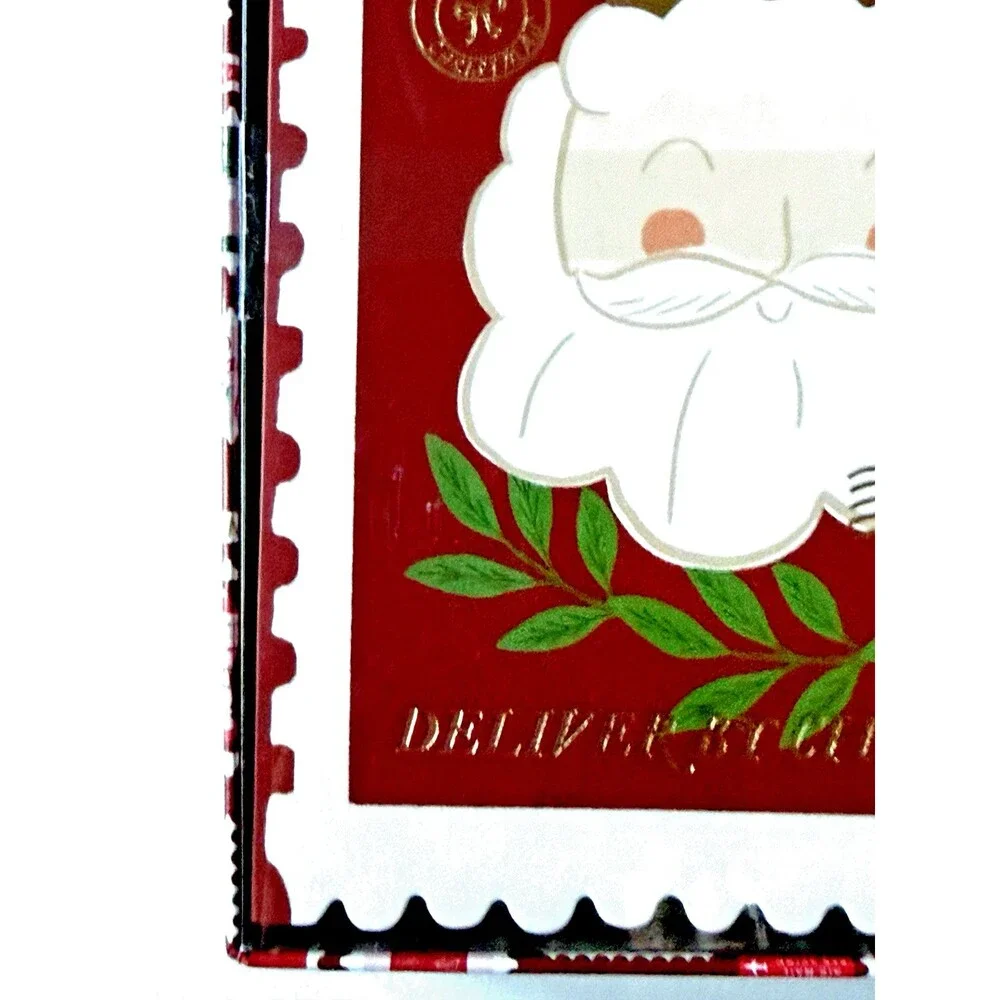 Fringe Studio Delivery By Christmas Box of 12 Cards & Envelopes Santa Claus